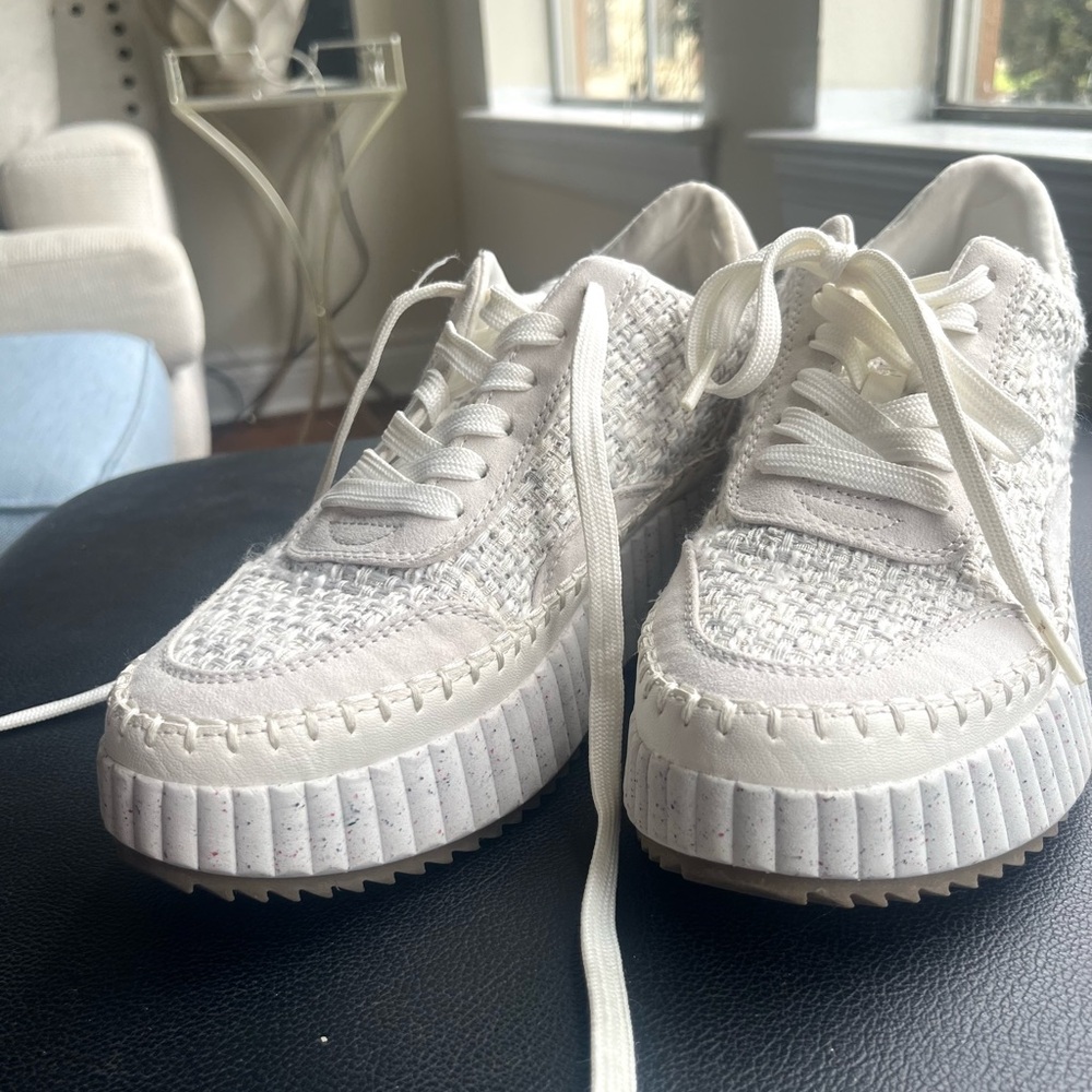 Off White Universal Thread Tweed Textured Platfor… - image 4